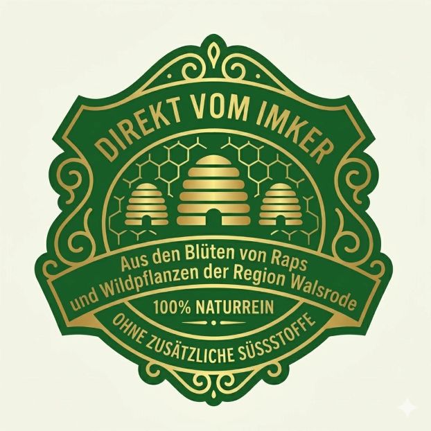 Honiggefäss mit Bienendekor von Manufaktur-Chris